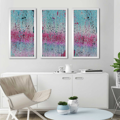 « illusion pb asolo », ensemble de 3 reproductions d’art encadrées