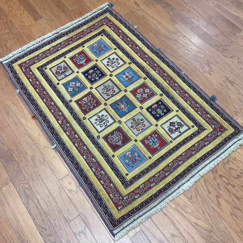  Handmade Gabbeh Wool Rug