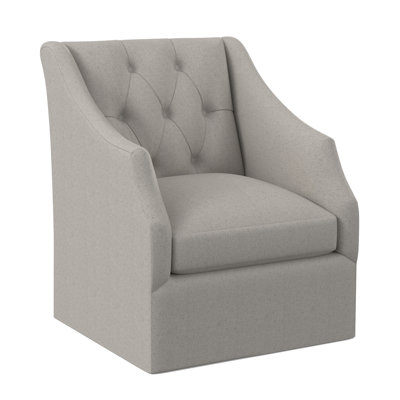 Chaise pivotante à dossier capitonné Claudette