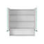 Pharmacie avec miroir Lexington, trois tablettes internes, finition blanche-1787764011