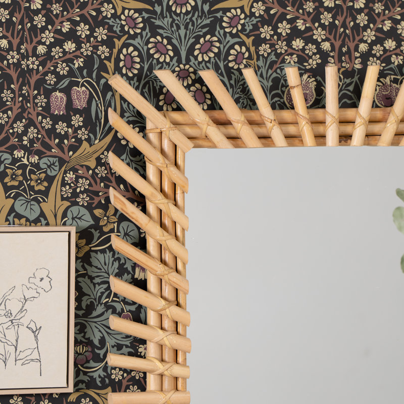 Benjamin Rectangle Rattan Mirror