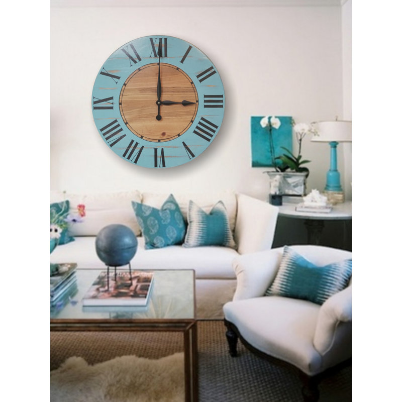 Horloge murale surdimensionnée campagne Valeria, H 36 po x l 36 po x P 2 po