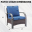 Ensemble de chaises d'extérieur 4 pièces avec foyer au gaz propane Winston Porter-107381694