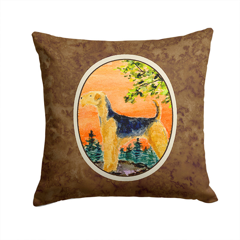 Coussin décoratif intérieur/extérieur airedale
