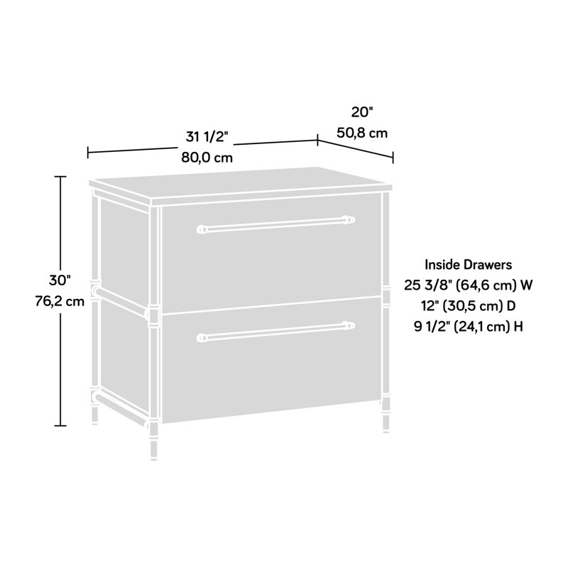 Classeur latéral au fini brun pour l'organisation de documents de bureau et d'étude à domicile, tiroirs à extension complète, aménagement légal pour la lettre, chêne chaleureux, décor à emboîtement, assemblage rapide, texturé