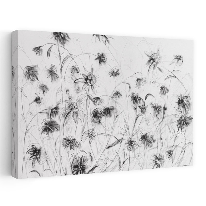 Art abstrait Edelweiss, H 24 po x l 36 po