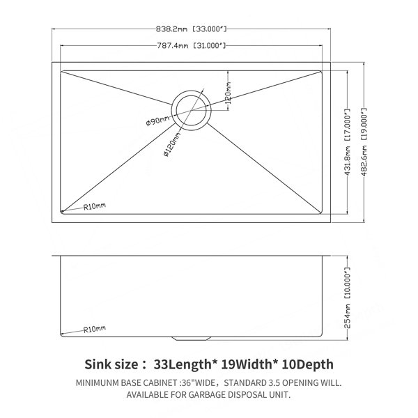 Dimensions du produit