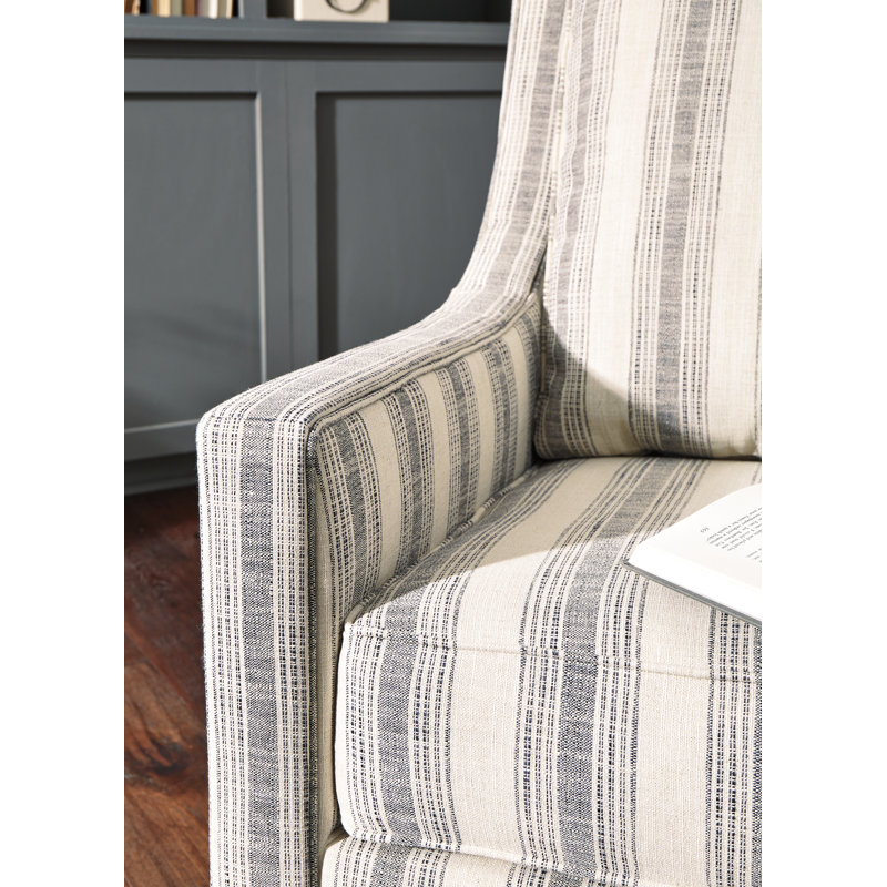 Kambria Upholstered Swivel Armchair, Ivory