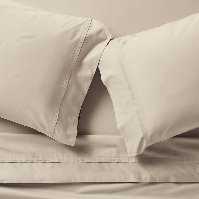 Ensemble de draps 4 pièces Paarizaat 8000 Series, Cream, Ensemble de draps pour très grand lit avec 3 piè
