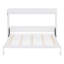 Grand lit escamotable mural, blanc-375729529
