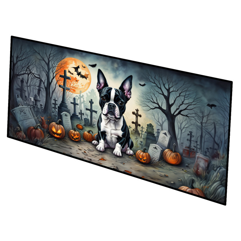 Boston Non-Slip Halloween Doormat