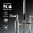 Pull Down Bridge Kitchen Faucet, 3 Hole 8 Inch Double Handle Kitchen Sink Faucet-112561538