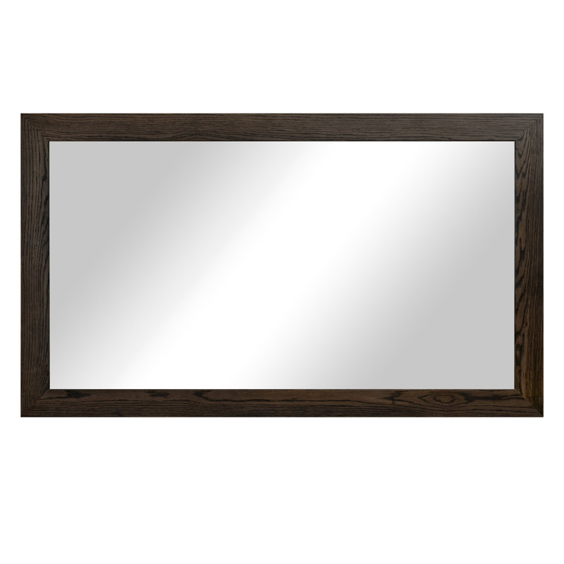 Miroir en bois franc Lark Manor ™ Ozark, Ébène, 33 po x 54 po