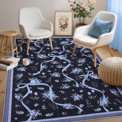 Tapis décoratif lavable
