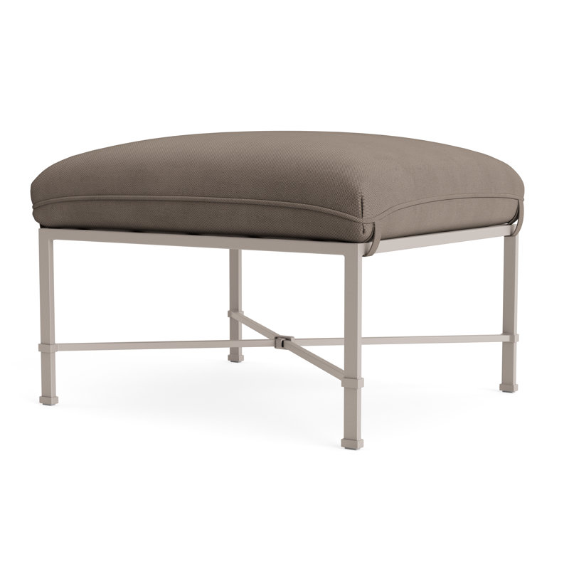 Venetian Outdoor Ottoman, Fushion Dove, Dove Smooth