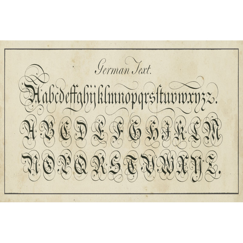 Manuscript Sampler I - Wrapped Canvas Print, 20cm H x 30cm W x 3.8cm D