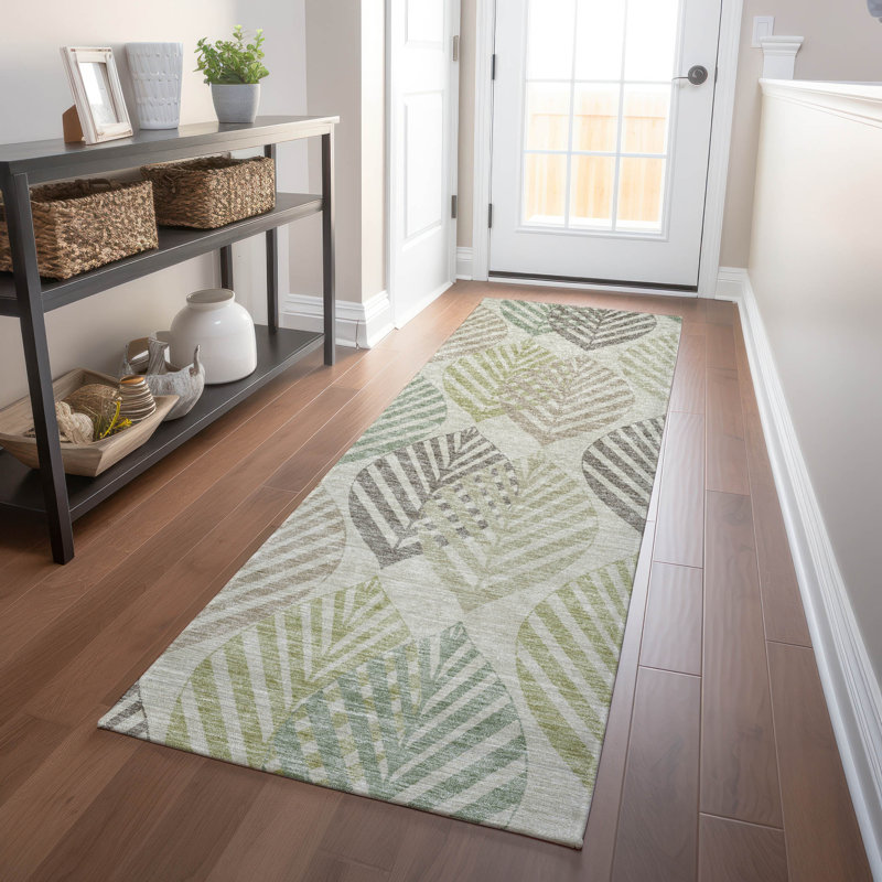 Premium Machine Washable Prisco Taupe Rug, Runner 2'3" x 7'6"
