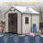 All-Weather Resin Storage Shed With Double Doors, Windows & Lockable Hasp — Waterproof & UV-Resistant