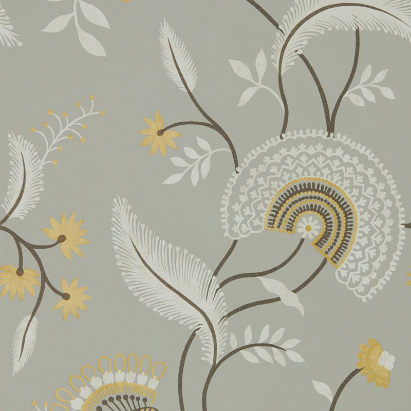 Hakimi 10.05m x 52cm Matte Wallpaper Roll, Grey