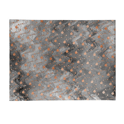 Chenille Polka Dots Indoor Rug