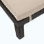 FAUTEUIL PUERTA KD CHAISE, CADRE BRUN FONCÉ AVEC COUSSIN BEIGE
