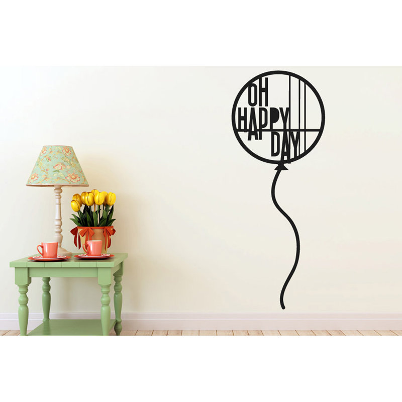 Wall Decal, Black, Medium
