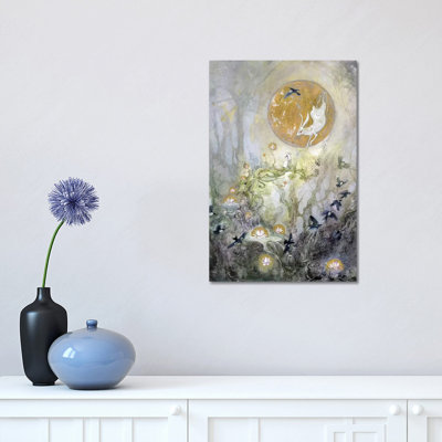 Moongazing by Stephanie Law - Wrapped Canvas Print