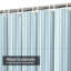 Rideau de douche diagonal rayé bleu pastel avec 12 crochets-725460472