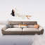 Canapé modulaire kaki en polyester-272220211
