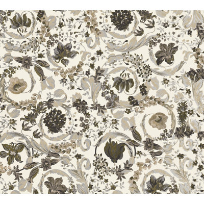 Versace Butterscotch Empress Unpasted Vinyl Wallpaper