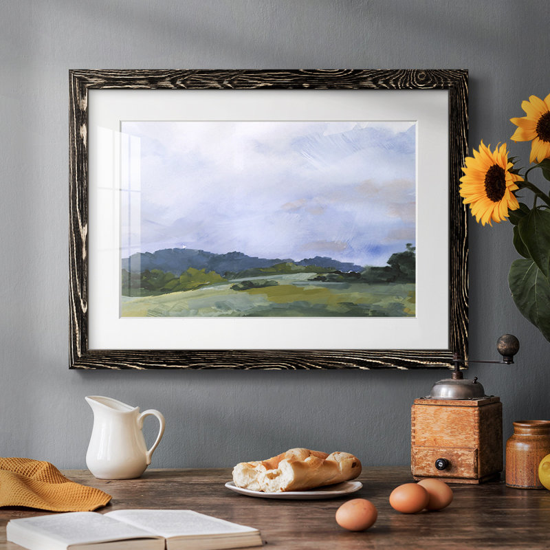 Pastoral Horizons II, reproduction d'art encadrée, Noir, H 28 po x l 42 po