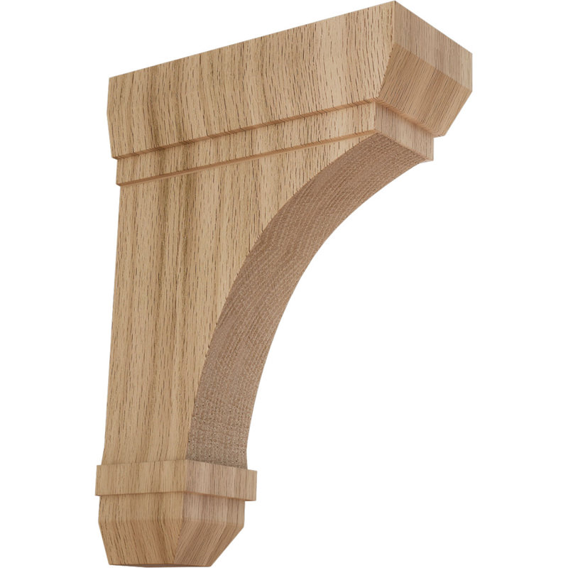 Support en bois Stockport, 2 1/4"W x 5"D x 7"H, Chêne rouge