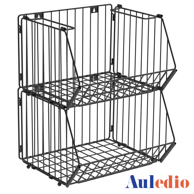 Panier empilable (noir)