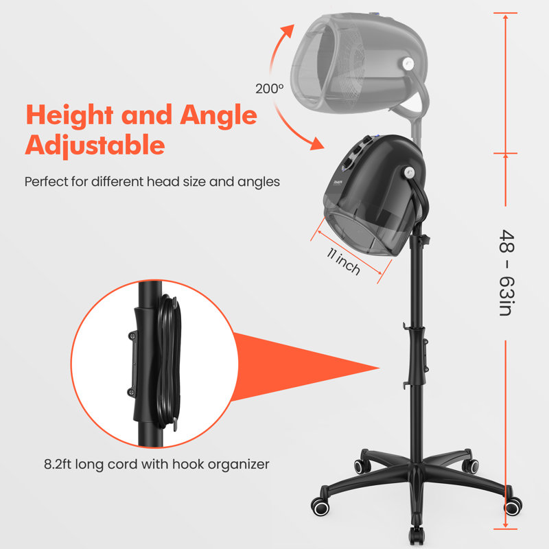Ionic Hooded Hair Dryer