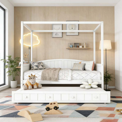 Canopy Day Bed with 2 Drawers