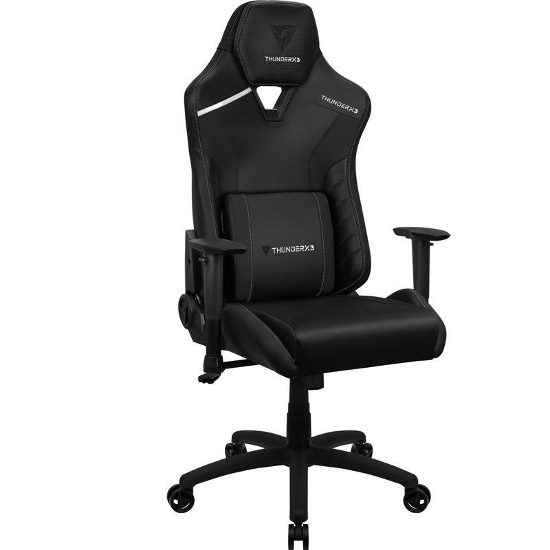 ThunderX3 Adjustable Reclining Ergonomic Swiveling PC & Racing Game Chair in Black