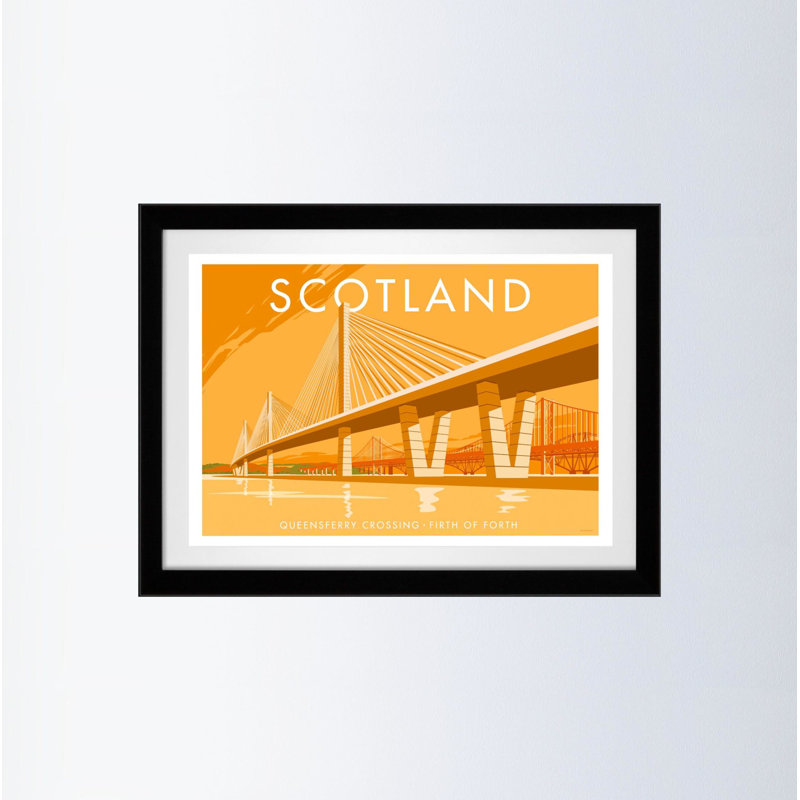 Scotland 2 by Stephen Millership - Print, 33.5 cm H x 43.5 cm W x 2.2 cm D, Black