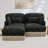 Modular Deep Seat Sofas Chenille Leopard Modern Living Room Home