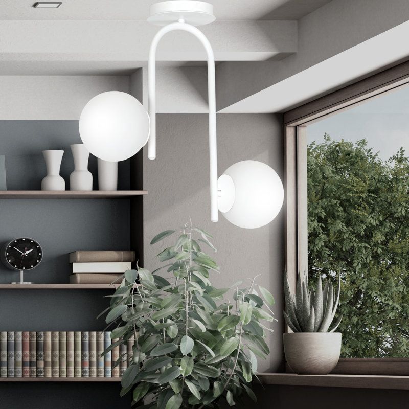 Gabilan 2 - Light Unique/Statement Pendant, White
