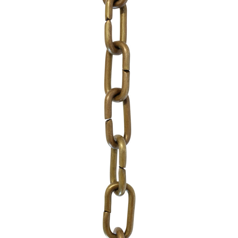 Lustre décoratif décoratif à chaîne ou à chaîne 3 pieds, 3 pi, Laiton antique