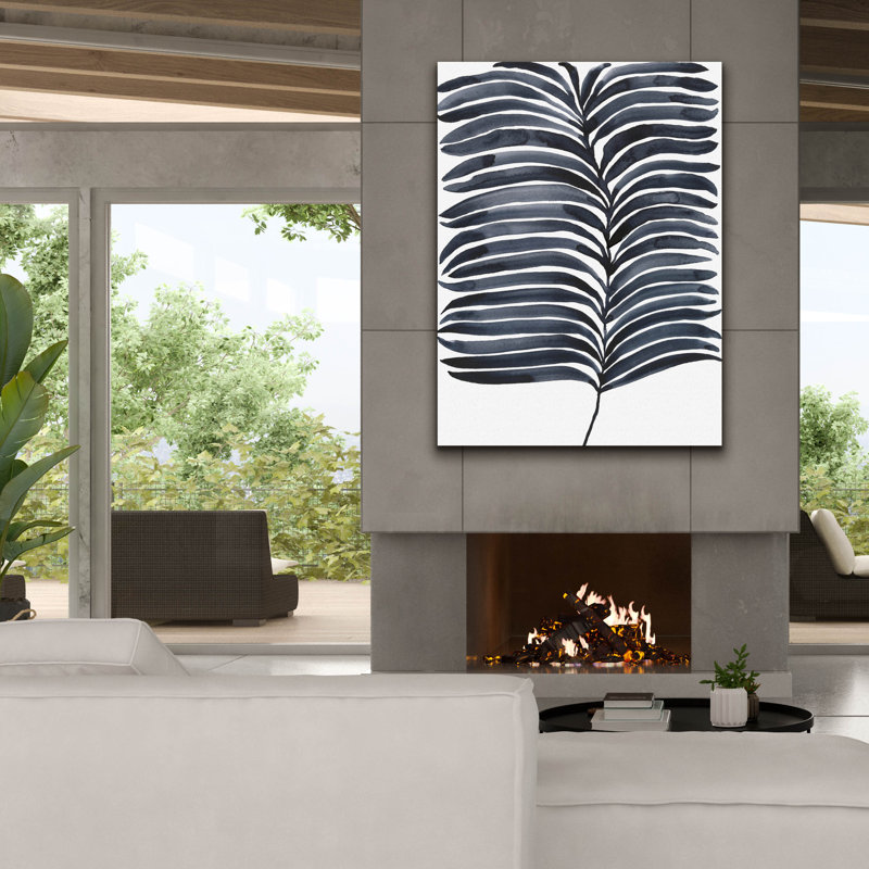 «Indigo Fronds I» par Regina Moore, H 54 po x l 40 po