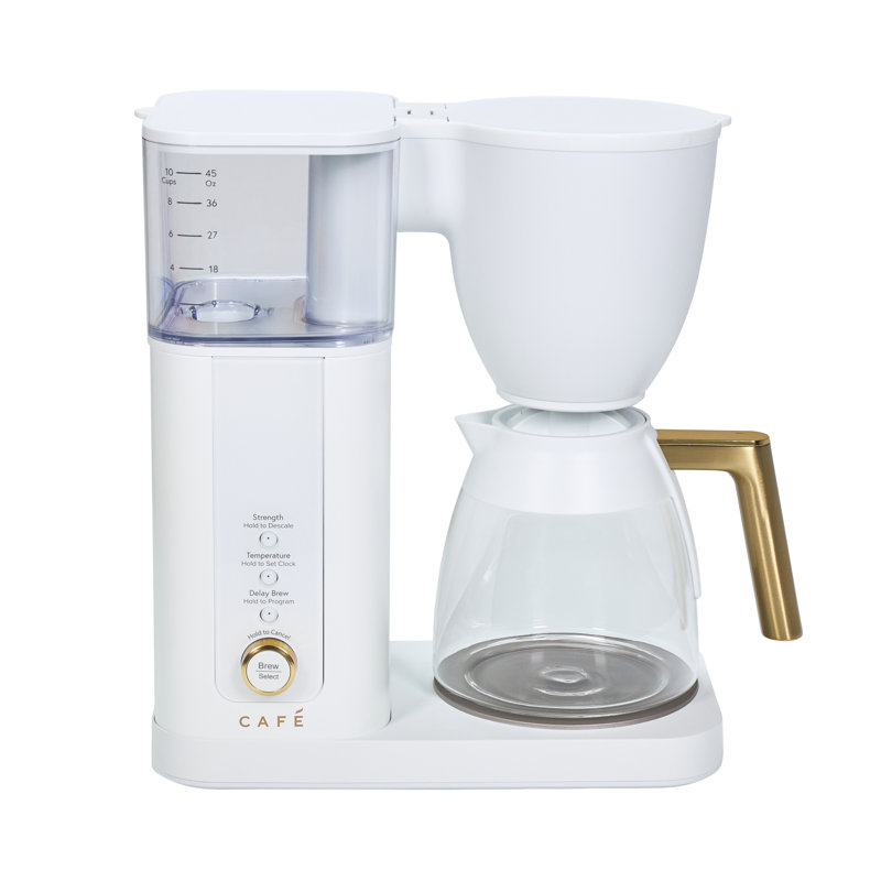 CAFÉ Specialty Drip Coffee Maker with Glass Carafe, Matte White