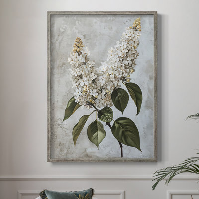 Reproduction encadrée FLORAL Series CCLII - bois massif