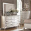 Commode 1 chambre classique avec tiroirs de rangement en argent antique