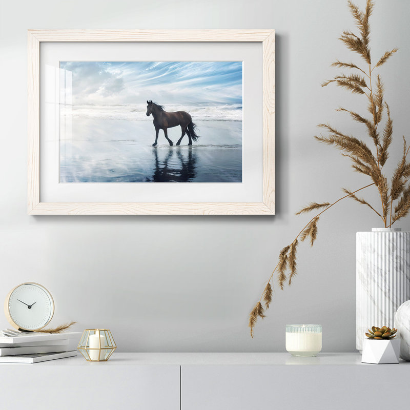 Horse Motion VI, reproduction d'art sur papier, Blanc, H 18 po x l 26 po x P 1,5 po