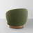 Modern Swivel Barrel Chairs With Wood Base-60020970