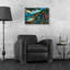 Art mural épique «Whispering Waves Village» par Doron David, 24 po x 16 po-618057060