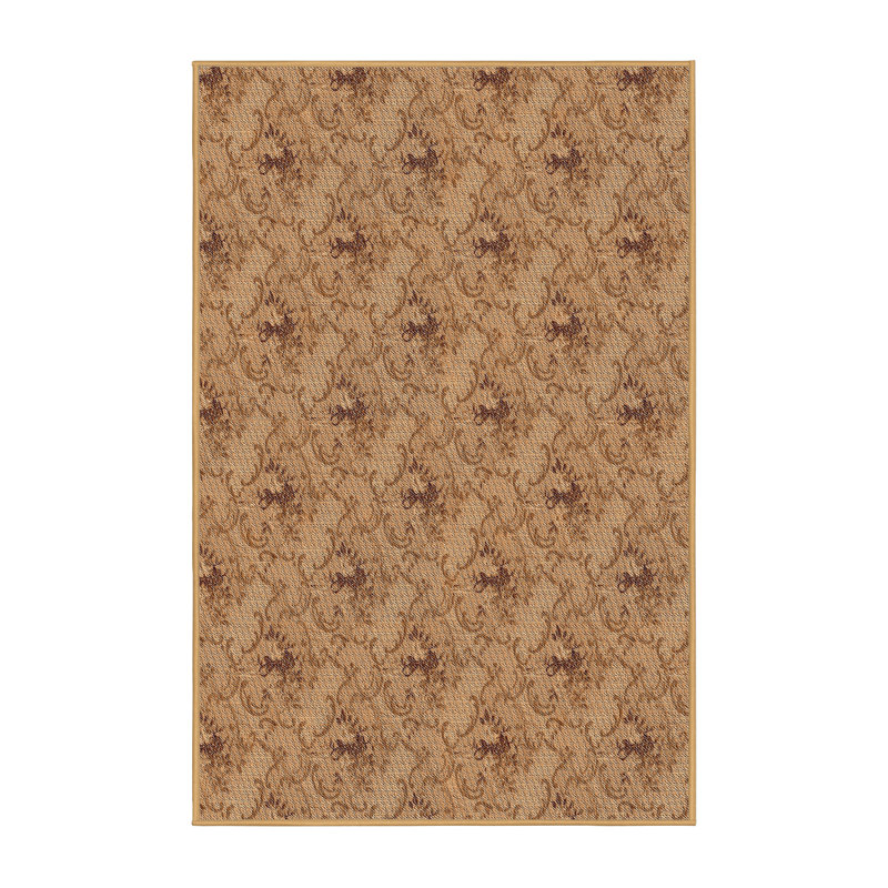 Tapis de zone brun à motif Timmothy, Rectangle 2 pi x 3 pi