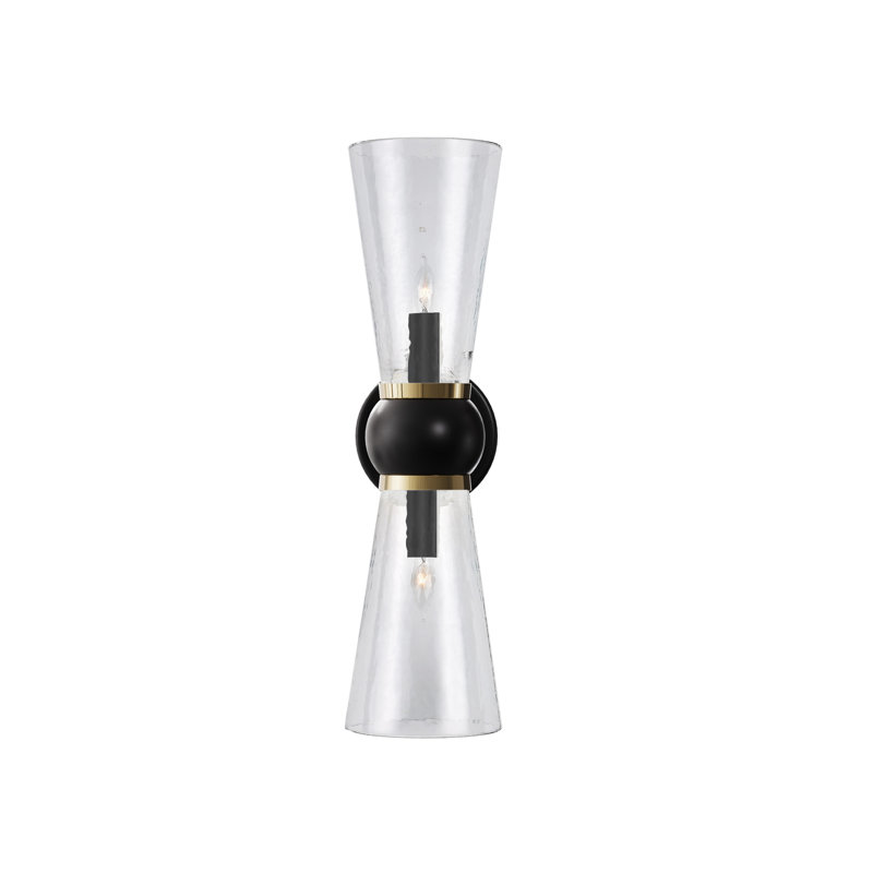 Byford 2 - Light Bath Sconce, Oil Rubbed Bronze/Polished Brass