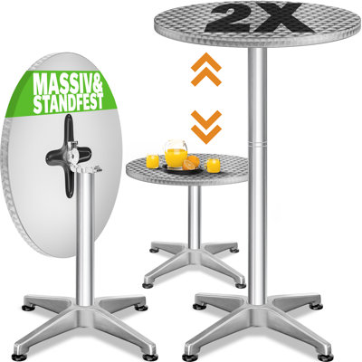 Metal Top Dining Table